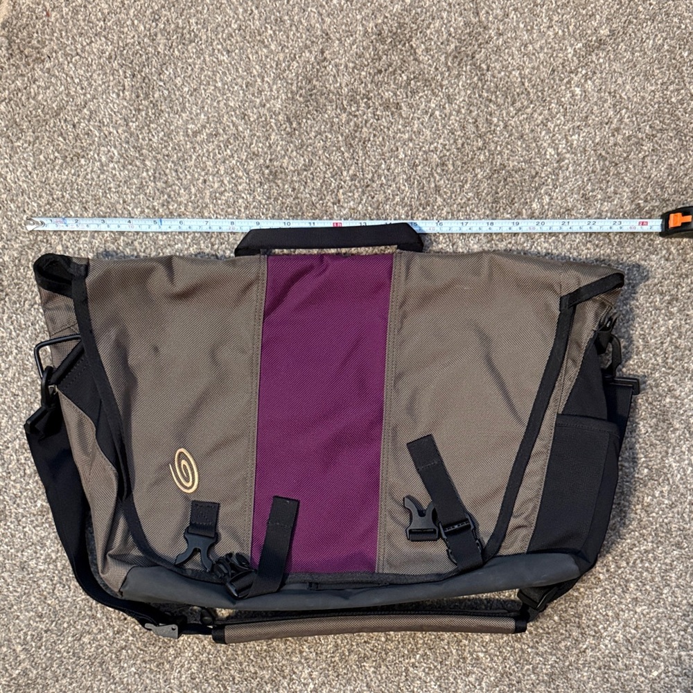 Timbuk2 Gray and Purple Messenger Bag